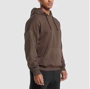 Sweat à capuche pour homme, 100% coton épais, hiver, personnalisable, avec surpiqûres contrastées, en tissu éponge, effet vieilli et délavé à l'acide - Product Image 5