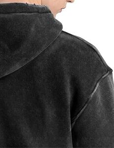 Unisex Streetwear Casual Top Hombres de gran tamaño Lavado ácido Sudadera con capucha Heavyweight Vintage Pullover Sudadera Digital para el invierno - Product Image 4