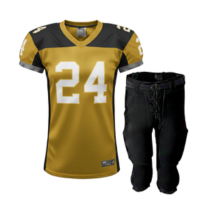 Maillot de football américain de niveau ligue adulte, uniforme de match, 260GSM, polyester lourd, vêtements de performance pour le jeu - Product Image 5