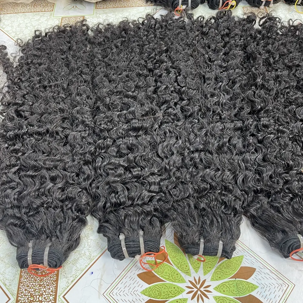 Cabelo vietnamita estilo ondas profundas 100g 8 a 34 polegadas comprimento alongado ondulado encaracolado trama da pele virgem extensões de cabelo humano