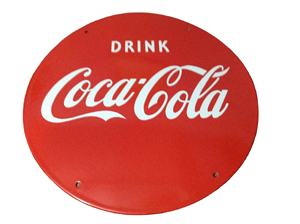 Panneau publicitaire durable en métal peint en porcelaine en fonte pour l'extérieur avec design personnalisable et impression multicolore de formes - Product Image 5