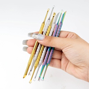 Empujador de Cutículas de Acero Inoxidable de Doble Punta, Lima Circular con Borde Biselado, Herramienta Suave para Remover Piel Muerta, Cuidado de Manicura y Cutículas - Product Image 6