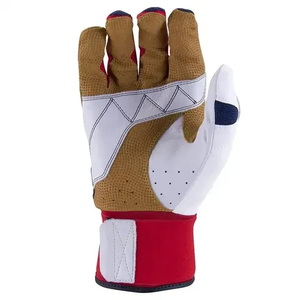 Guantes de béisbol de dedo completo con impresión de logotipo personalizado guantes de bateo de etiqueta deportiva mitones de absorción de sudor de cuero para trabajadores - Product Image 6
