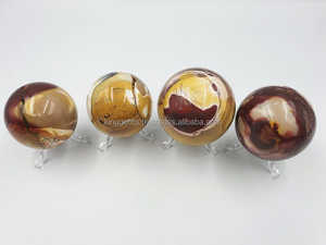 Sphère de cristal de jaspe mookite naturel poli, pierre de guérison - Product Image 4