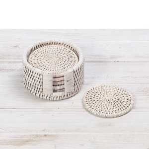 Handmade Bamboo Rattan <b>Placemats</b> and Coasters for Table & Living Room Decor Chic Natural Wicker Mats & Pads - Product Image 3