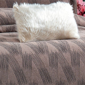 Ensemble de couvre-lit Guzide CAPRICE 4 pièces en chenille 100% couleur terre, taille King, pour usage domestique, fabriqué en Turquie - Product Image 4