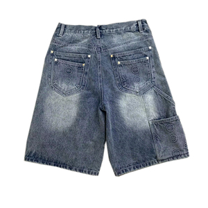 ฤดูร้อนใหม่ผู้ชายแฟชั่นยืดสาเหตุกางเกงยีนส์สั้นกางเกงขาสั้นผ้ายีนส์สีฟ้าสีดํากางเกงยีนส์สาบานกางเกงขาสั้นบุรุษ - Product Image 2