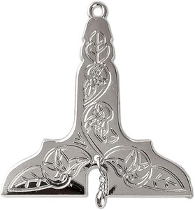 Joya de Collar de Guardián Superior Masónico, Chapado en Plata, Joya de Collar de Logia Azul Masónica, Aleación de Zinc con Chapado en Plata - Product Image 1