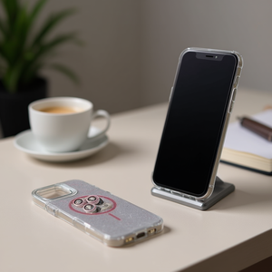 Étui IP16E en TPU+PC à paillettes avec protection intégrale, support magnétique, protection de l'appareil photo, design antichoc - Product Image 2