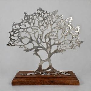 LushForge TwigVista CelestialBranch elegante escultura de Arte de árbol de Metal para exhibición de pared o mesa en casas modernas - Product Image 4