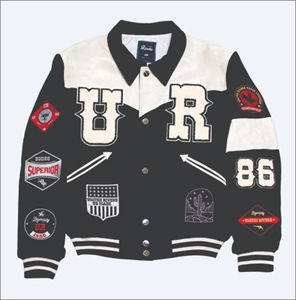 Chaqueta universitaria bordada personalizada, chaqueta de bombardero de satén personalizada, chaqueta de hombre al por mayor - Product Image 3