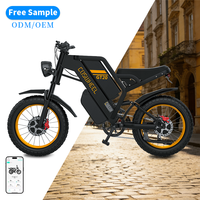 Motocicleta Todoterreno GT20 Pro de 2000W con Motor Dual y Batería de 1000W, 48V >80km/h