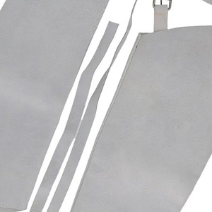 Ropa DE SEGURIDAD DE CUERO amarillo dividido de vaca de calidad superior, chaqueta de mangas de soldadura de trabajo de brazo protector ignífugo anticorte - Product Image 6