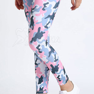 Leggings de sport pour femmes, tricotés, taille haute, respirants, unis, en Spandex/Polyester, pour l'été, décontractés, très demandés et personnalisables - Product Image 4