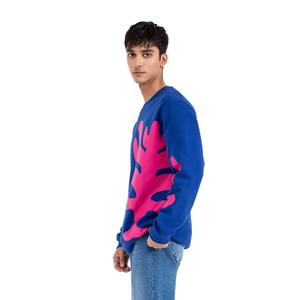 Venta al por mayor 100% algodón de los hombres de gran tamaño de cuello redondo sudadera All over Screen Print Casual & Hot Sale O Neck Design - Product Image 2