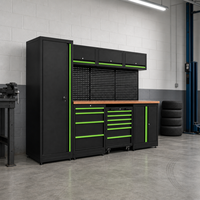 Coffre à outils mobile en acier inoxydable pour l'automobile, armoire à tiroirs verrouillable, service ODM pour atelier automobile