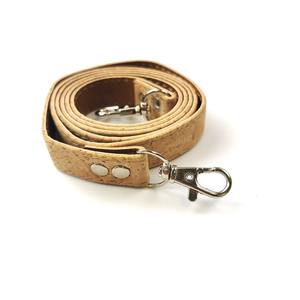 Asa para bolso de corcho natural con PU de 120 cm x 18 mm con gancho plateado - Product Image 6