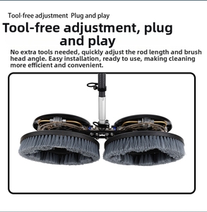 Nouvelle machine <span class=keywords><strong>de</strong></span> nettoyage <span class=keywords><strong>de</strong></span> panneaux solaires à double brosse, sans fil, à haute efficacité, sans électricité, à propulsion hydraulique - Product Image 4