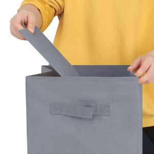 Foldable Storage Cube Organizer Basket Bin Storage Container with Handles for Travel Moving Toy Storage Box