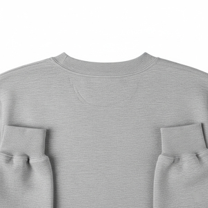 Sweat-shirt à col rond en molleton épais 100 % coton de haute qualité, respirant et écologique, personnalisable, pour l'hiver – Vente en gros - Product Image 4