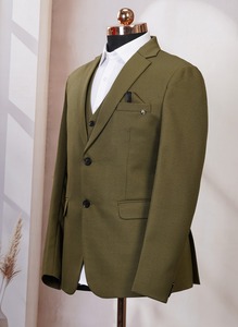 Costume de mariage pour homme de haute qualité, couleur ambre vert, pour les fiançailles et les cérémonies formelles, disponible à un prix compétitif - Product Image 3