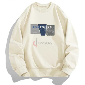 2025 venta al por mayor fabricante personalizado sudadera logotipo personalizado impresión sólido cuello redondo pulóver algodón sudadera hombres - Product Image 3