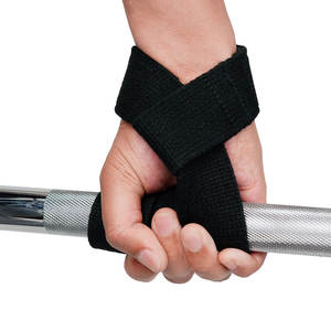 Correas de levantamiento de muñeca acolchadas de neopreno de alta calidad, correas de algodón para entrenamiento físico con soporte de calidad para levantamiento de pesas - Product Image 2