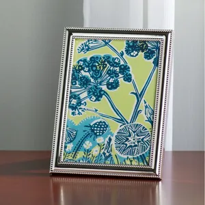 กรอบรูปโลหะชุบเงินสุดหรูสำหรับวันครบรอบแต่งงานหรือกรอบรูปพรีเมี่ยมสำหรับวันเกิด - Product Image 1