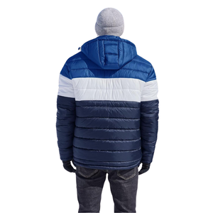 Chaqueta acolchada de poliéster suave al tacto, chaqueta térmica de manga larga ligera a prueba de viento para hombres - Product Image 2