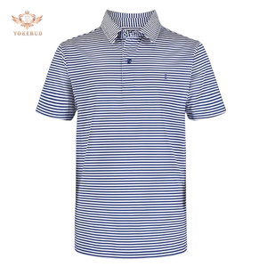 YOKEBUD hommes bleu sarcelle 100% coton pour polo respirant t-shirt à manches courtes solide imprimé décontracté classique ajustement pour le quotidien - Product Image 3