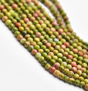 Cuentas de Unakita Natural de grado AAA, cristales verdes de 2 mm en cuerdas de 16 pulgadas, alta calidad para la fabricación de joyas - Product Image 5