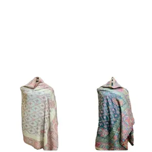 Women's fine pashmina wool kani shawls World famous Boho shawls and stole