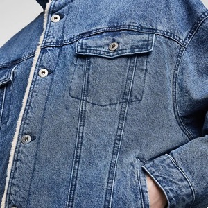 Fleece Fashion Denim Mens <b>Jacket</b> Supplier Winter Thick Sherpa Fur Denim <b>Jacket</b> - Product Image 5