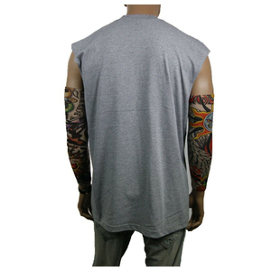 เสื้อยืดกีฬาผู้ชายแบบไม่มีแขน คุณภาพสูงสุด ออกแบบเองได้ แห้งเร็ว ระบายอากาศดี ทรงเข้ารูป สำหรับผู้ชาย - Product Image 5