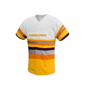 Ensemble 2 pièces personnalisé de l'équipe de jeunes Ensembles de maillots de softball et de baseball Uniformes de sublimation respirants - Product Image 2