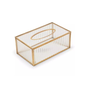 Rectángulo transparente acrílico caja de pañuelos fabricante personalizado claro rectángulo cajas de pañuelos precio más bajo - Product Image 1