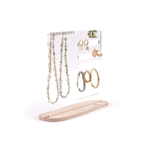 Support de présentation moderne, décoratif, multifonctionnel, en plastique transparent, à cloison unique, pour bijoux et accessoires, fabriqué en Turquie - Product Image 4