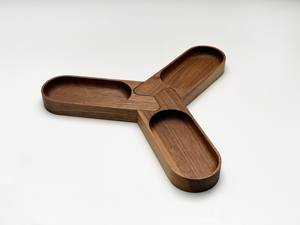 Plateau de service en bois de cendre/acacia de service raisonnable/assiette de nourriture en bois de vente chaude du meilleur fournisseur en Inde 2025 - Product Image 6