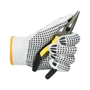 2024 alta calidad 8oz taladro PVC punteado guantes de punto XL tamaño algodón forrado protección personalizada función anticorte precio más bajo - Product Image 4