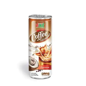 एस्प्रेसो के साथ कोको वेनिला कॉफी 12 फ़्लूड आउंस विनट कॉफी स्वाद सस्ती कीमत पर सबसे अधिक बिकने वाला निजी लेबल OEM ODM हलाल BRC