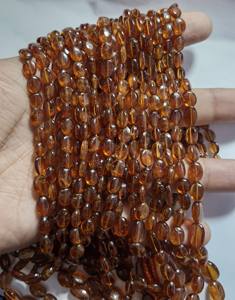 2025 Natural Oval Hessonite Gomed Neckless 1011ct 6x4-12x16mm Cuentas de piedra para la fabricación de joyas-Fabricante mayorista - Product Image 1