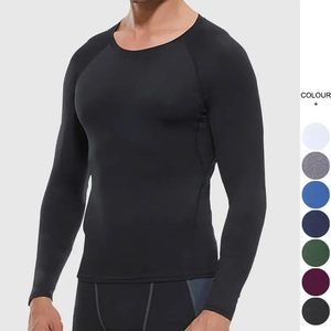 เสื้อยืดออกกำลังกายแขนยาวสำหรับผู้ชายแห้งเร็วเสื้อกีฬาฟิตเนสใหม่ - Product Image 1