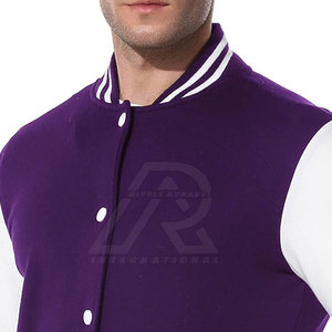 Chaqueta a prueba de viento con letras de algodón 100% para hombre, nuevo estilo, cuello levantado, ropa de invierno a la moda - Product Image 4