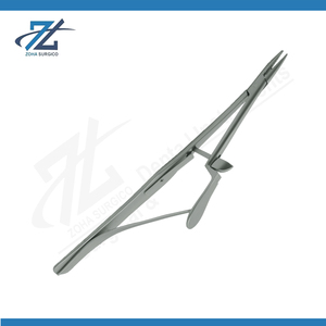 Porta Agujas Manual de Alta Calidad, 140 mm, Acero Inoxidable, Instrumentos Quirúrgicos, Certificado CE, Reutilizable para Cirugía General - Product Image 2