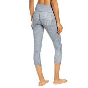 Wholesale High Waist Yoga <b>Leggings</b> for Women Custom Logo Fitness Stretch Sports Pants Breathable Fabric Seamless Print <b>Pattern</b> - Product Image 3