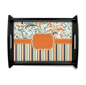 Enamel Printed Rectangular Shape <b>Wooden</b> Serving <b>Tray</b>/Hotel and Restaurant New Design Good Quality Top Design - Product Image 6