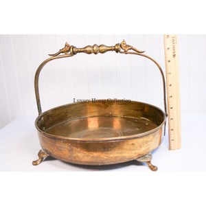 ถาดทองเหลืองชุบทองมาตรฐานสูงสำหรับเสิร์ฟและตกแต่งเครื่องศิลปะสมัยใหม่ออกแบบได้ตามต้องการ - Product Image 3