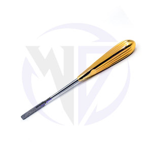 Raspador Nasal Ortopédico de 19 cm, Acero Inoxidable, Mango Dorado, Instrumento Quirúrgico de Alta Calidad con Certificación CE para Cirugía Ósea Facial - Product Image 4