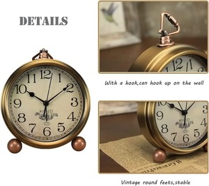 Reloj de pared náutico Vintage marítimo latón rueda de barco diseño decoración del hogar - Product Image 5