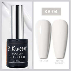 Kween Perfect White Gel Nail Polish-Soak off UV French Manicure 3D ขวดเพ้นท์เล็บ - Product Image 1